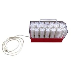 VTG Clairol Style Setter C20-1 Wax Hot Rollers Hair Curlers Tested No Clips